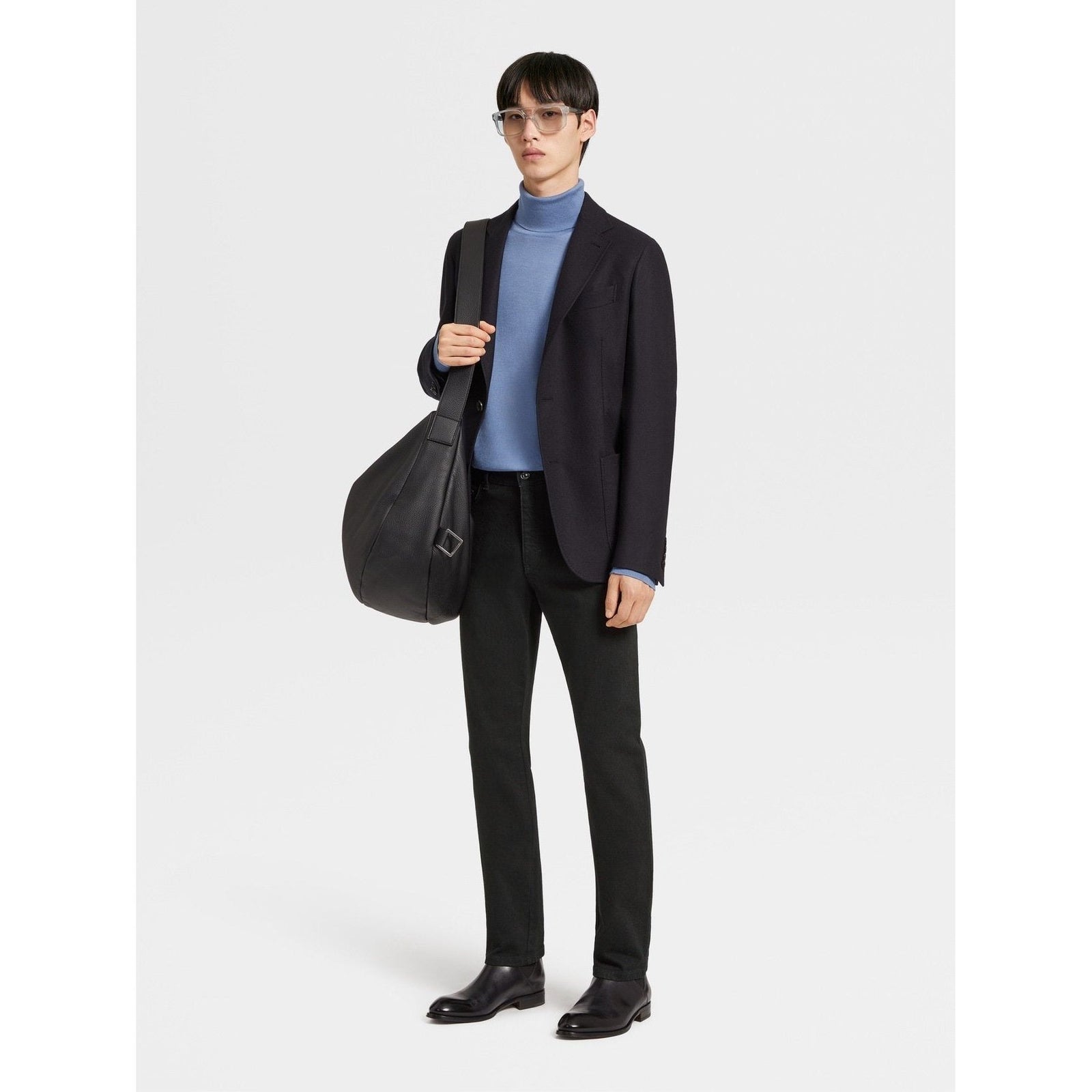 ZEGNA Black Rinse-washed Cotton Roccia Jeans