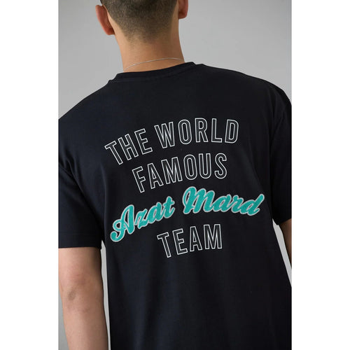 Load image into Gallery viewer, AZAT MARD WORLD FAMOUS AZAT MARD TEAM BLACK T-SHIRT
