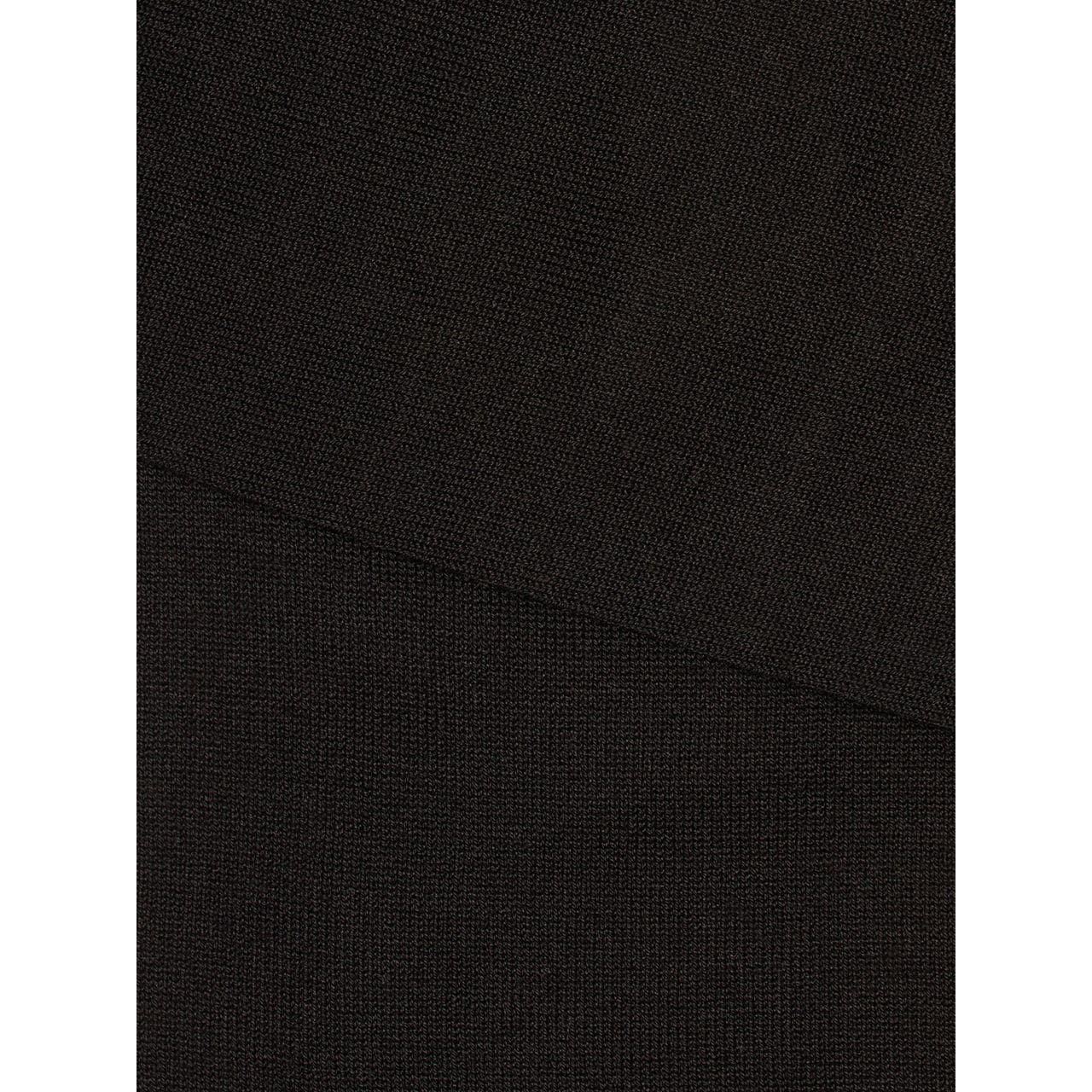 ZEGNA BLACK COTTON BLEND SOCKS