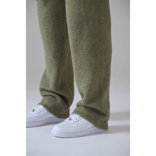 Load image into Gallery viewer, AZAT MARD DARK SAGE KNITWEAR PANTS
