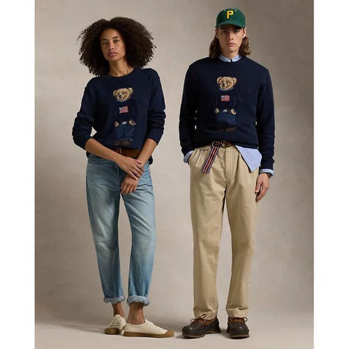 Load image into Gallery viewer, RALPH LAUREN Polo Bear Cotton-Linen Jumper
