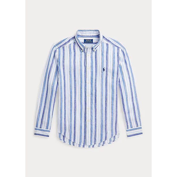 POLO RALPH LAUREN PLAID LINEN SHIRT - Yooto