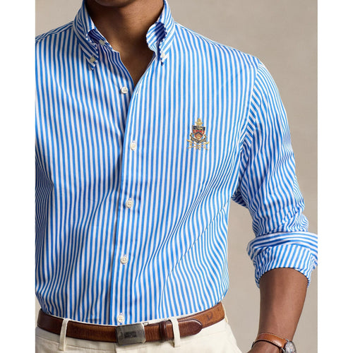 Load image into Gallery viewer, POLO RALPH LAUREN CLASSIC FIT CREST STRIPED POPLIN SHIRT
