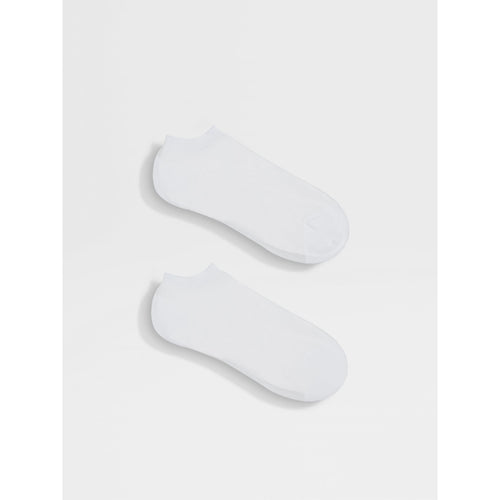 Load image into Gallery viewer, ZEGNA WHITE COTTON BLEND SOCKS
