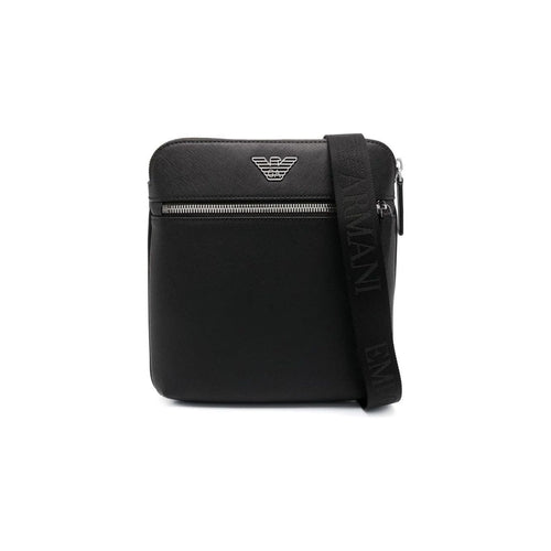 Load image into Gallery viewer, EMPORIO ARMANI small faux-leather messenger bag
