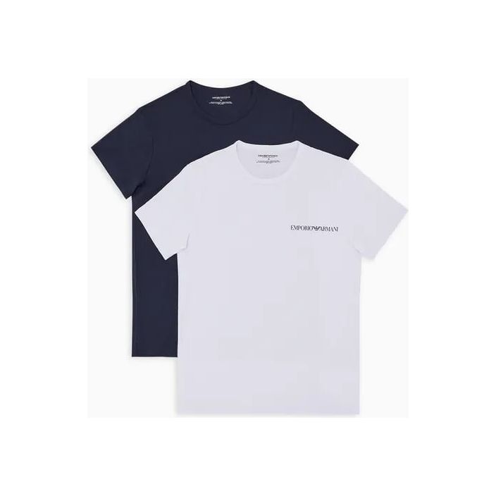 EMPORIO ARMANI TWO-PACK OF CORE LOGO BAND LOUNGEWEAR T-SHIRTS