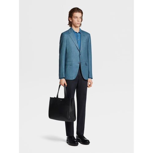 Load image into Gallery viewer, ZEGNA Navy Blue Premium Cotton Pants
