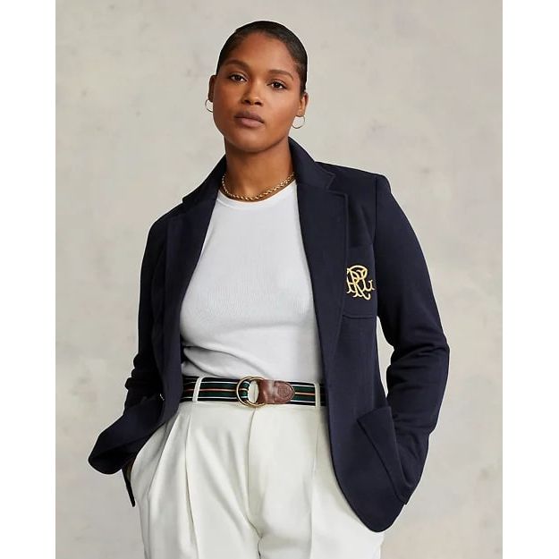 RALPH LAUREN Double-Knit Jacquard Blazer