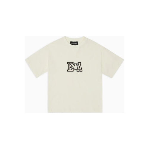 Load image into Gallery viewer, EMPORIO ARMANI KIDS HEAVYWEIGHT JERSEY T-SHIRT WITH EA EMBROIDERY
