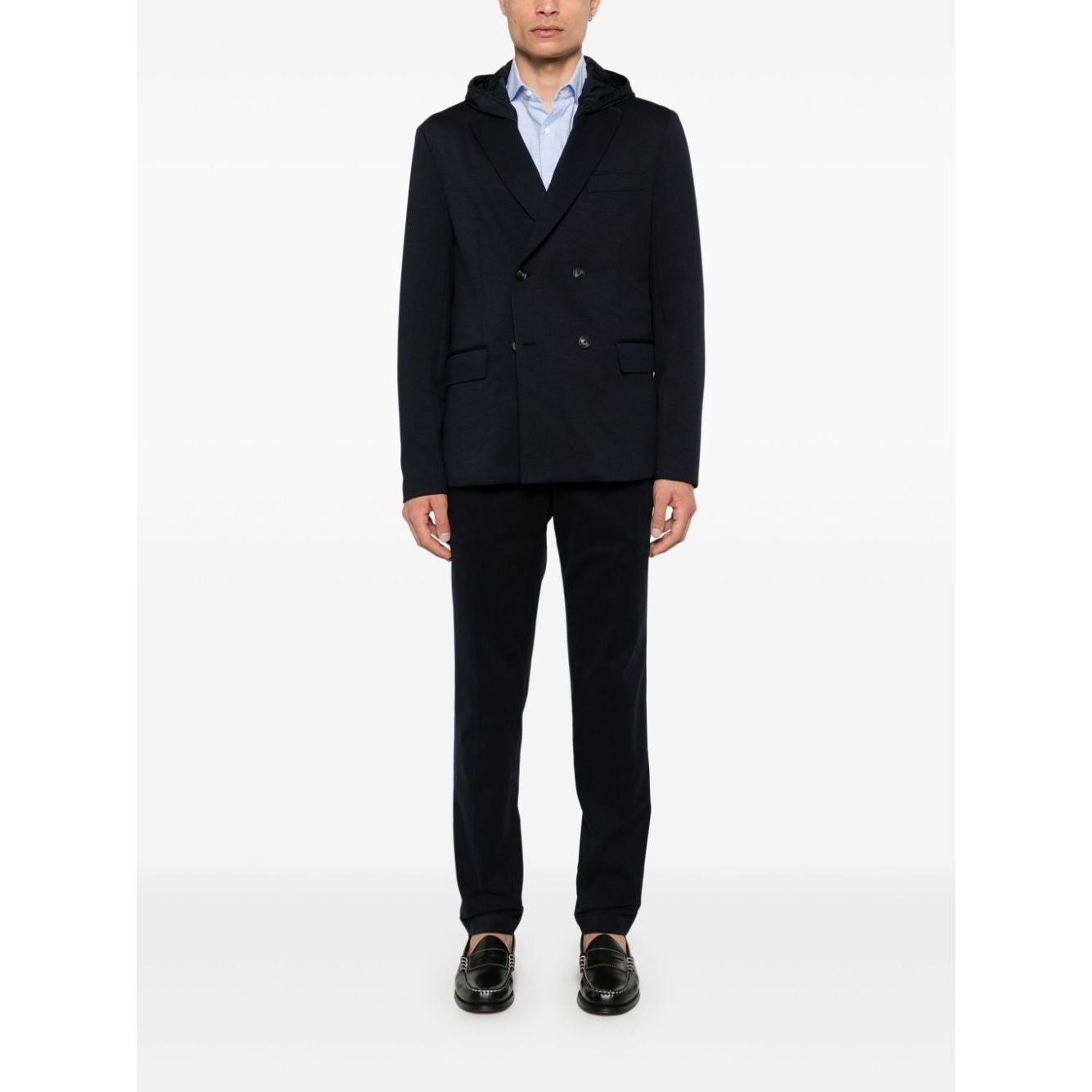 EMPORIO ARMANI hooded blazer