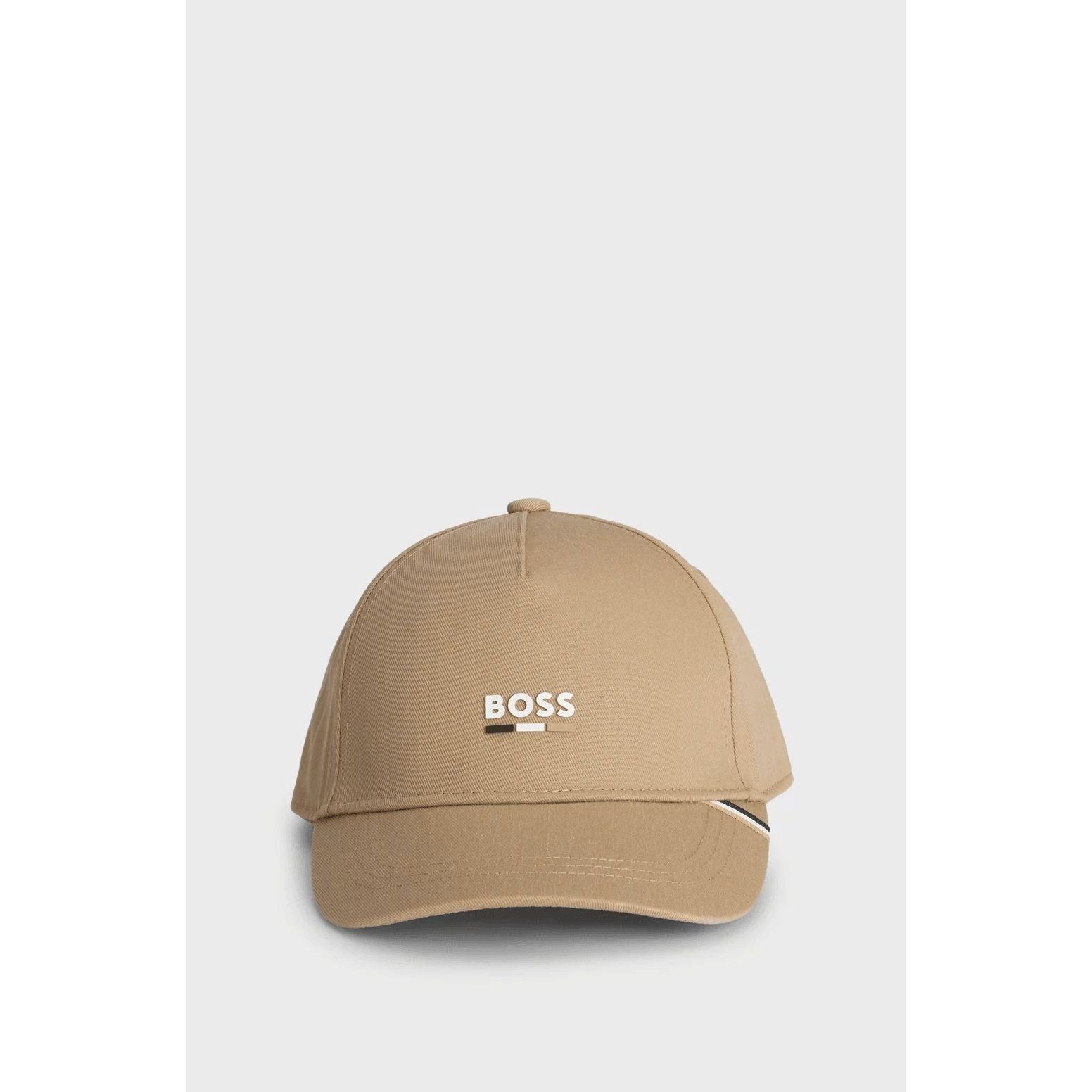 BOSS KIDS' CAP WITH SIGNATURE STRIPES AND LOGO PRINT