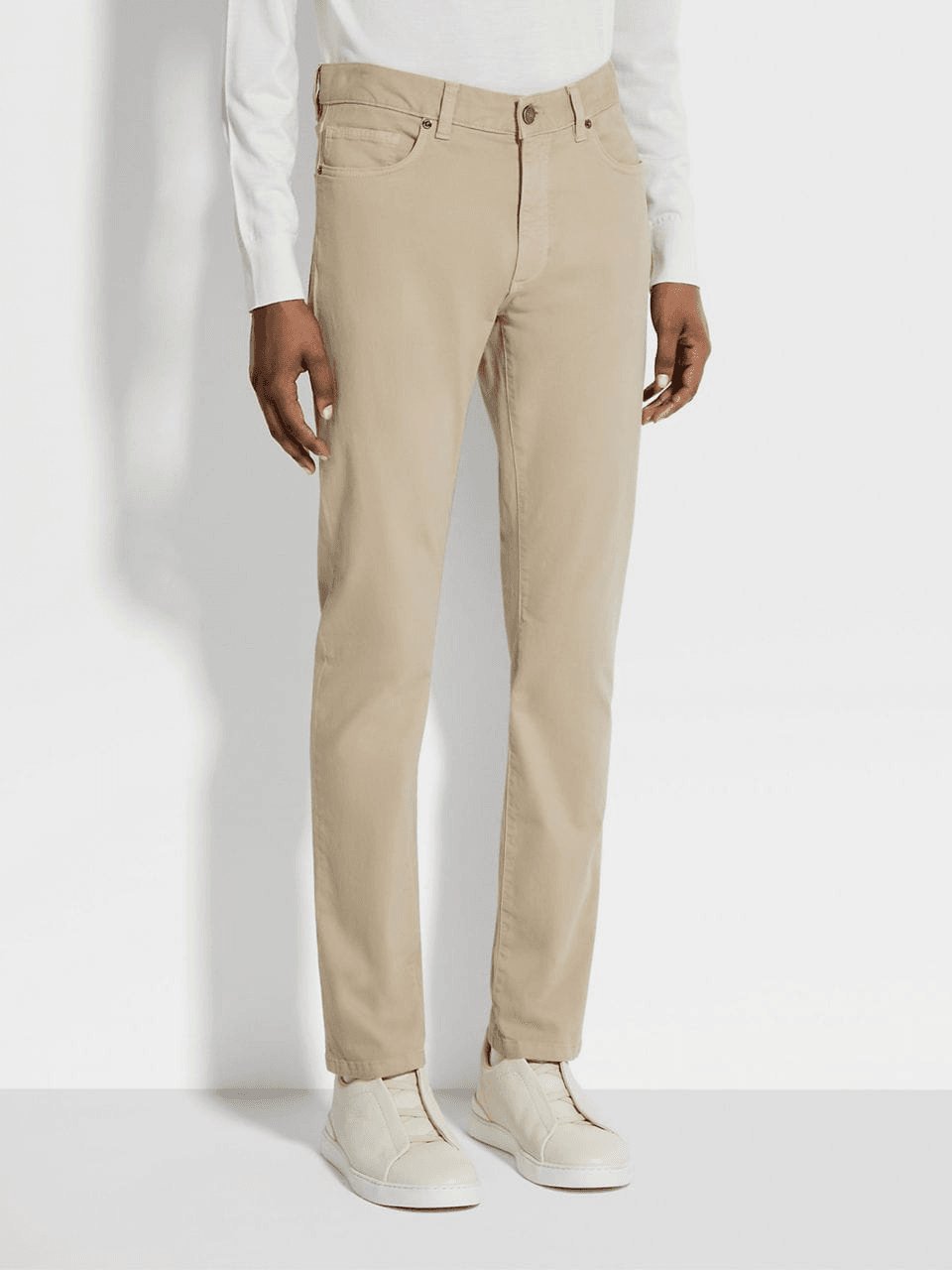 ZEGNA STRETCH COTTON ROCCIA JEANS