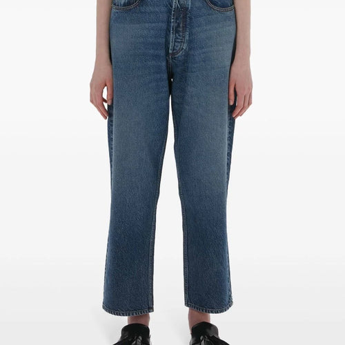 Load image into Gallery viewer, JW Anderson cropped straight-leg jeans
