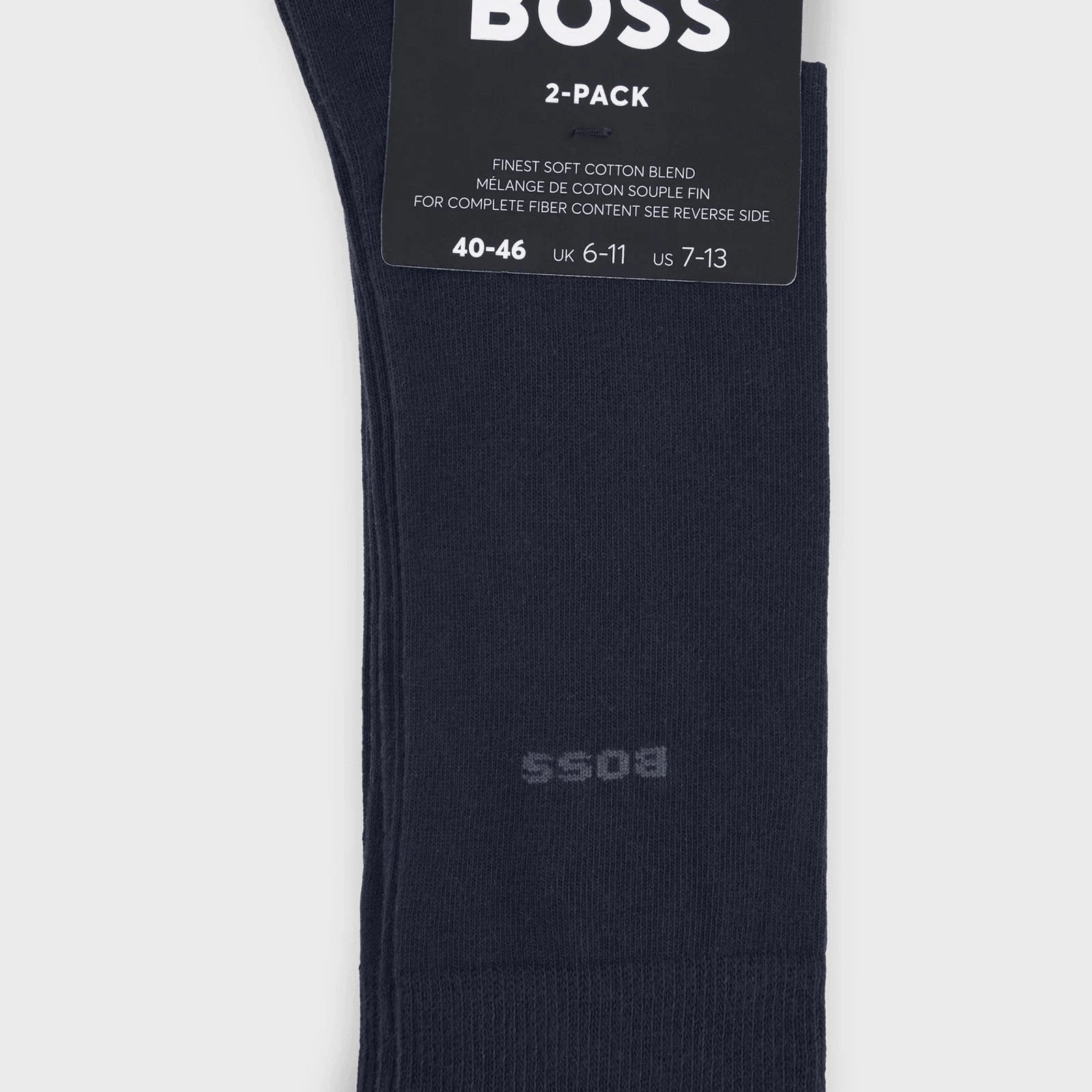 BOSS Two-pack of regular-length socks in a cotton blend