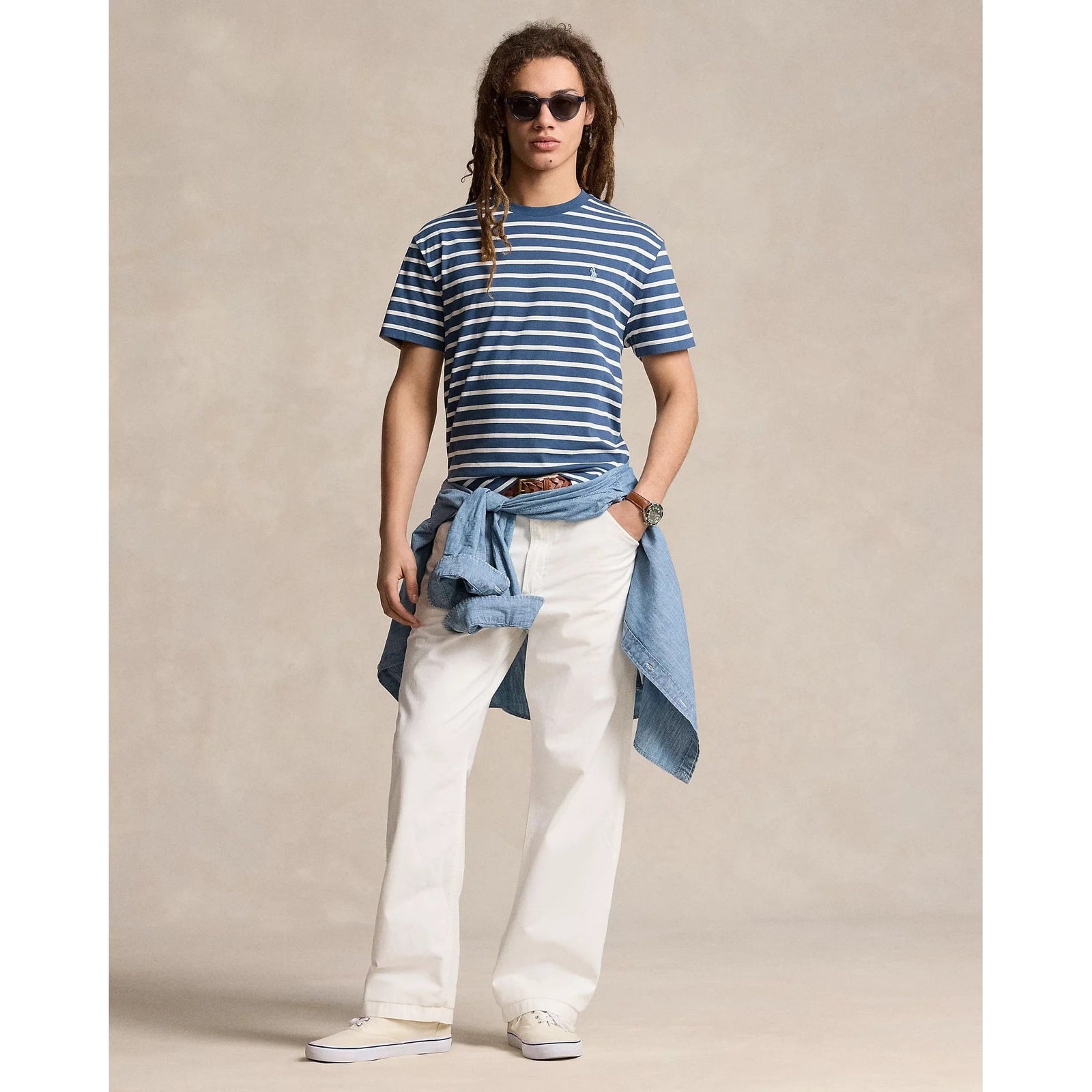 POLO RALPH LAUREN CLASSIC FIT STRIPED JERSEY T-SHIRT