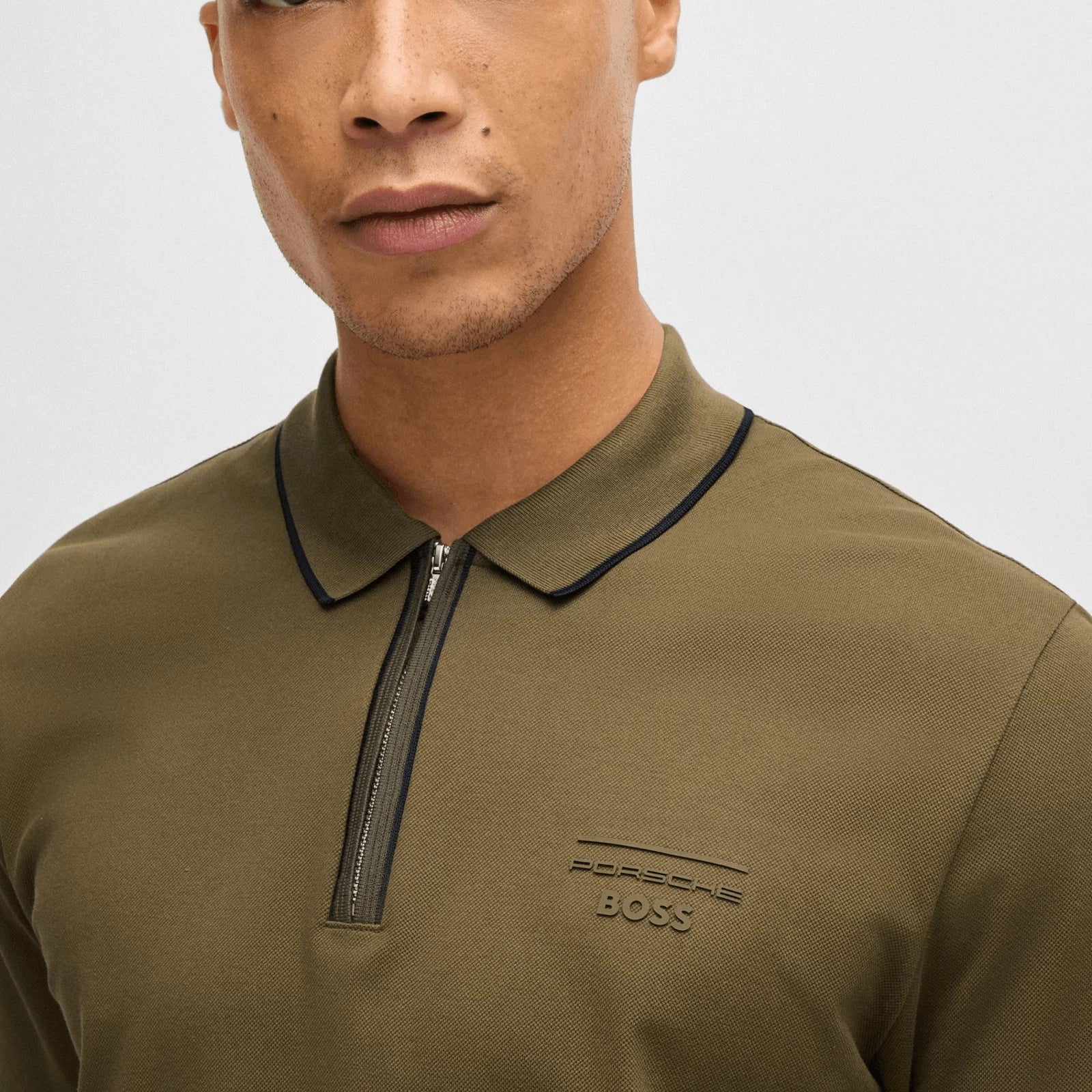 BOSS Porsche x BOSS stretch-cotton polo shirt