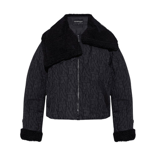 Load image into Gallery viewer, EMPORIO ARMANI fur-trim jacket
