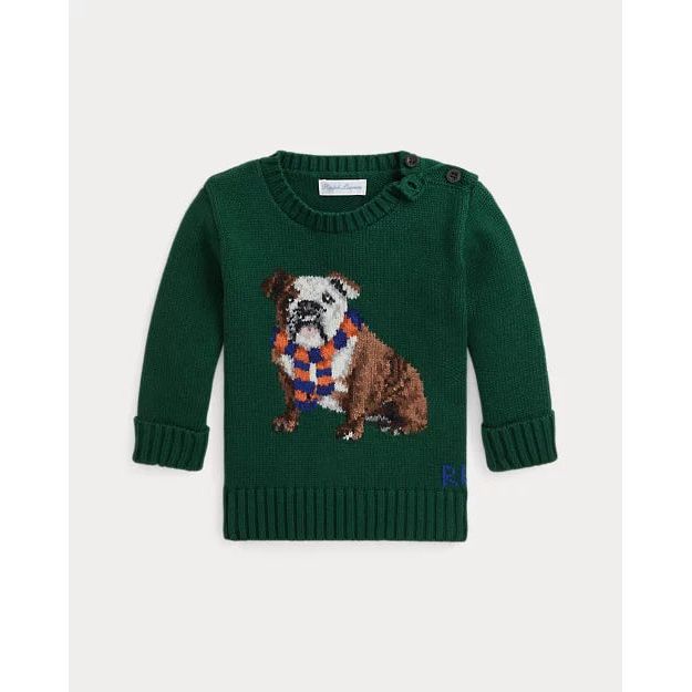 RALPH LAUREN Dog-Intarsia Jumper