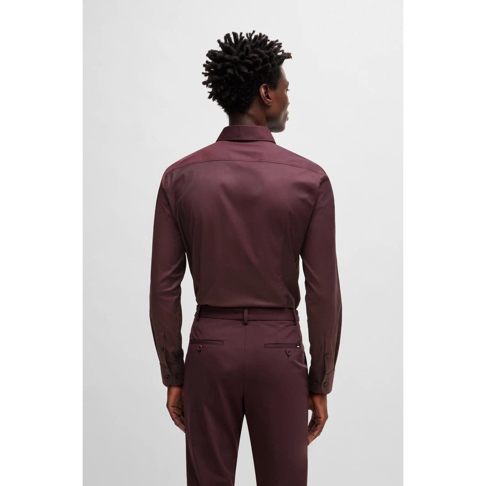 BOSS SLIM-FIT SHIRT IN PERFORMANCE-STRETCH TWILL