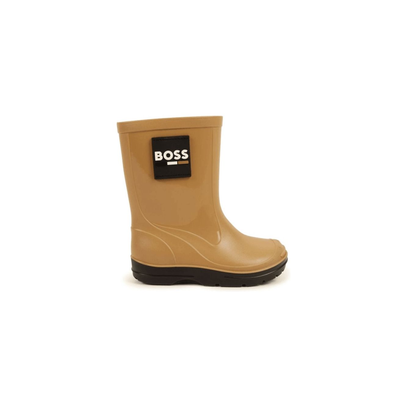 BOSS KIDS' RAIN BOOTS WITH SIGNATURE-STRIPE LOGO LABEL