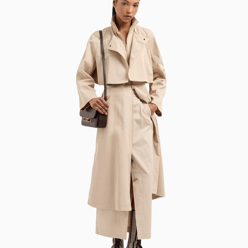 Load image into Gallery viewer, EMPORIO ARMANI Two-in-one trench coat in water-repellent technical cotton
