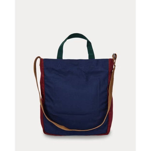 Load image into Gallery viewer, RALPH LAUREN Colour-Blocked Canvas Shopper Tote
