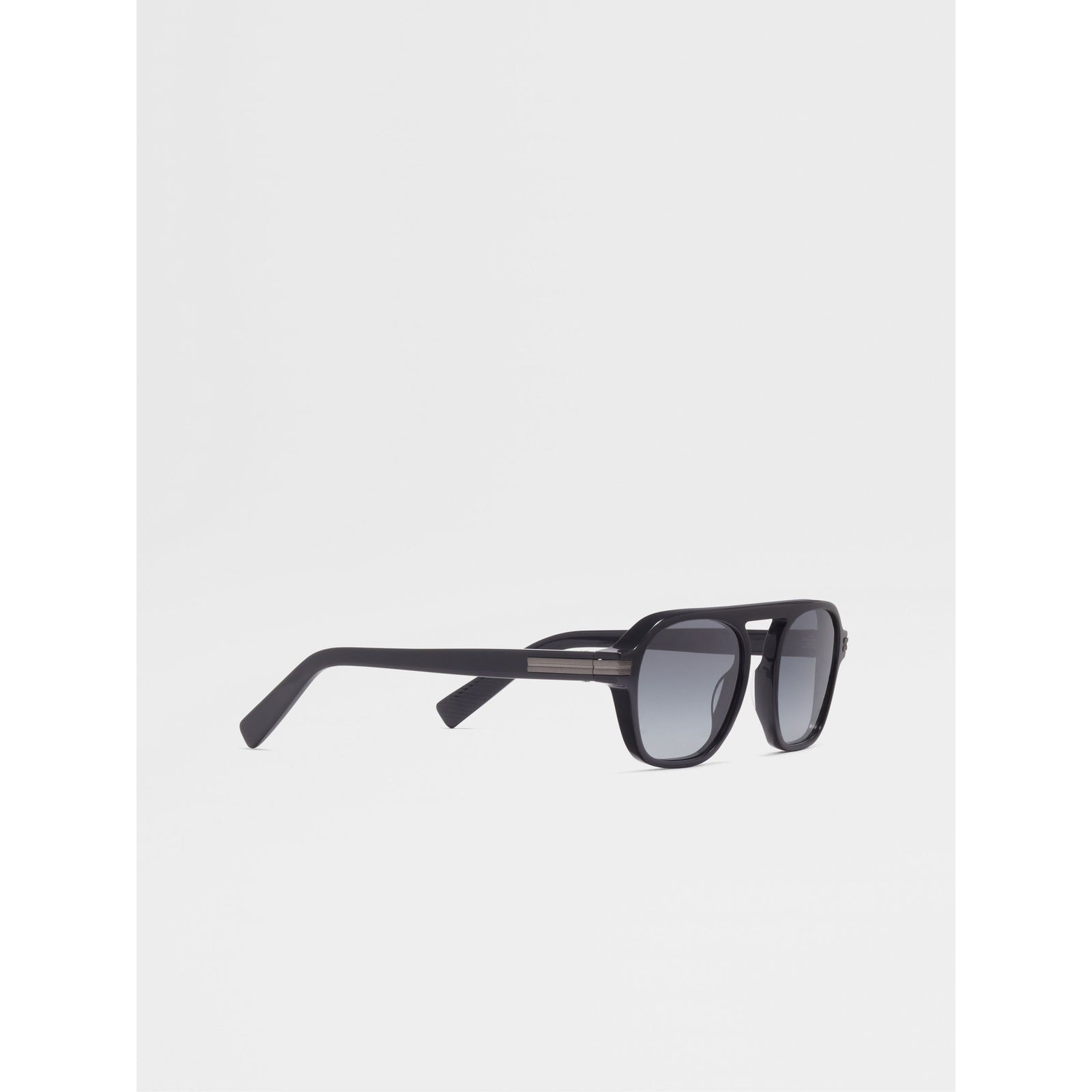 ZEGNA ASPHALT GREY AURORA II ACETATE SUNGLASSES