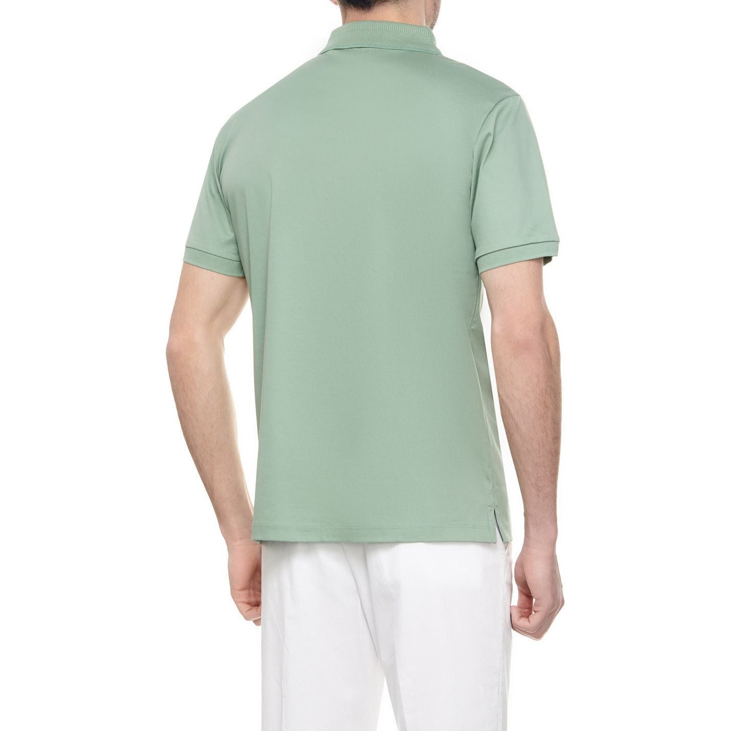 BOSS MERCERIZED-COTTON SLIM-FIT POLO SHIRT WITH ZIP NECK - Yooto