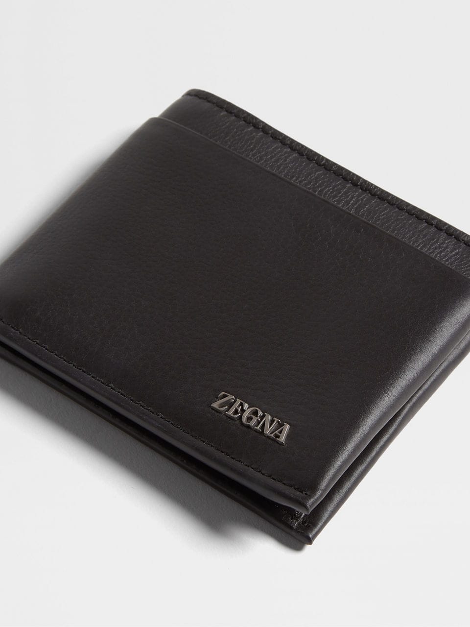 ZEGNA DARK BROWN SECONDSKIN BILLFOLD WALLET