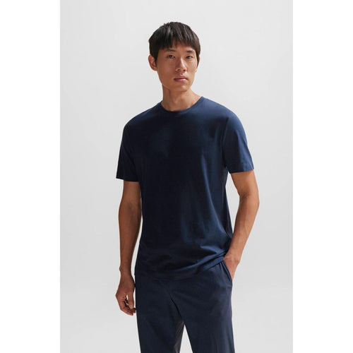 Load image into Gallery viewer, BOSS SLIM-FIT SHORT-SLEEVED T-SHIRT IN MERCERIZED COTTON
