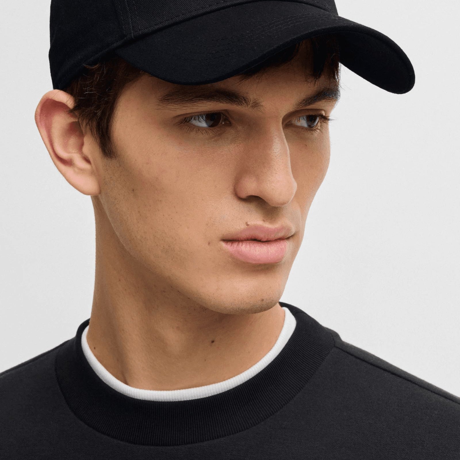 BOSS Cotton-twill cap with embroidered Double B monogram