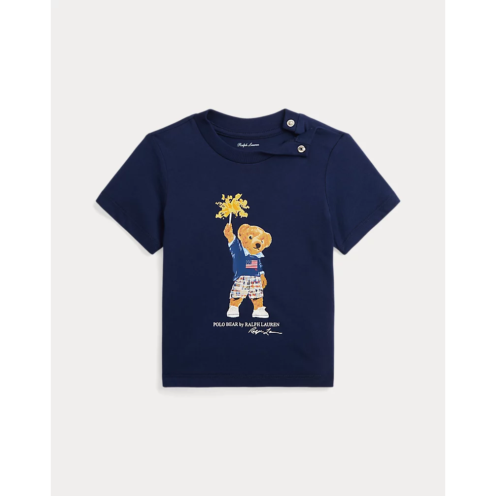 POLO RALPH LAUREN POLO BEAR COTTON JERSEY T-SHIRT