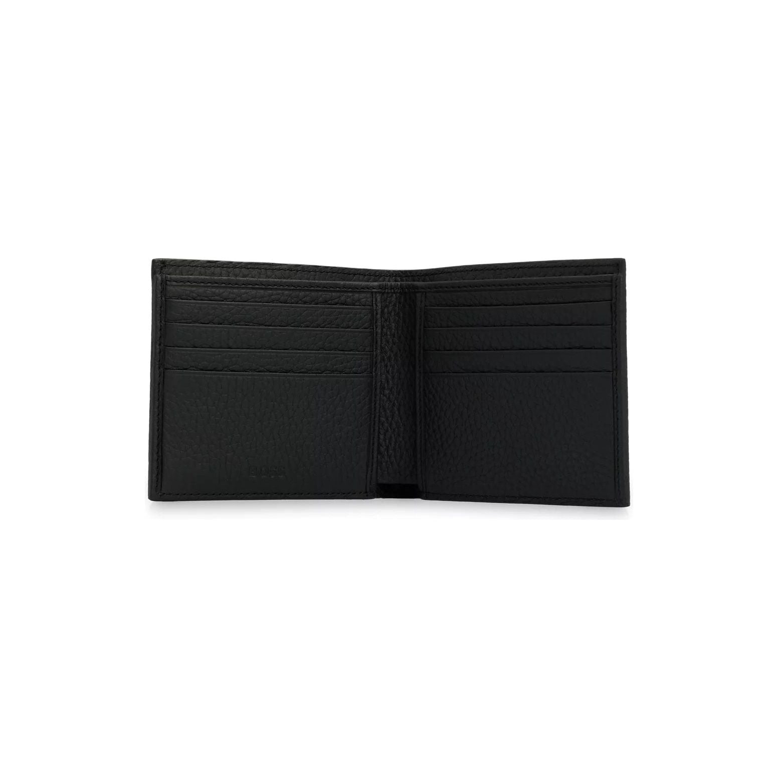 BOSS GRAINED ITALIAN-LEATHER WALLET WITH LOGO LETTERING - Yooto