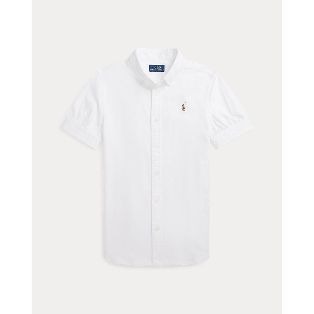 POLO RALPH LAUREN COTTON OXFORD SHORT-SLEEVE SHIRT - Yooto