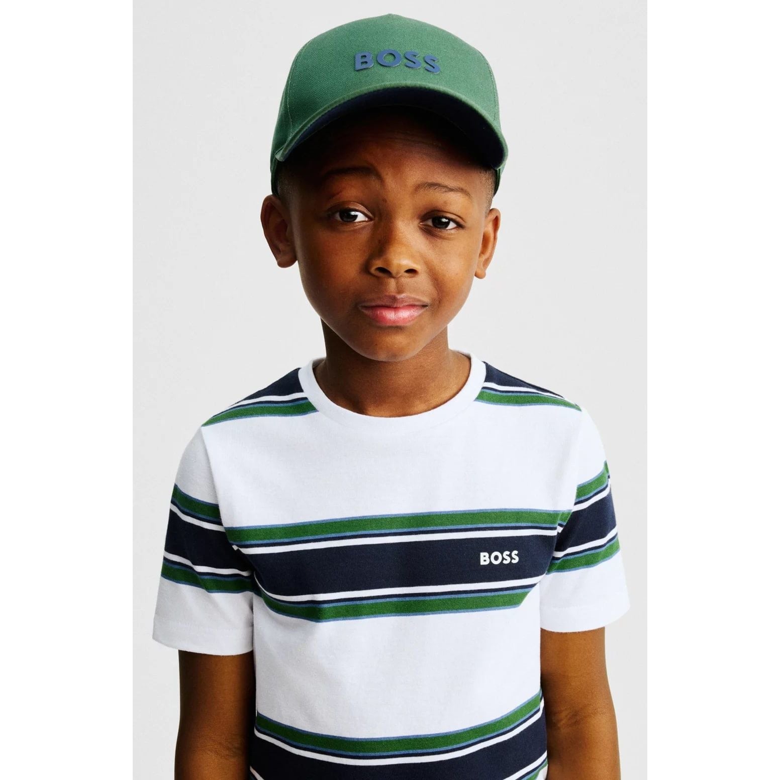 BOSS KIDS KIDS' CAP IN COTTON TWILL WITH LOGO DETAILS - Yooto