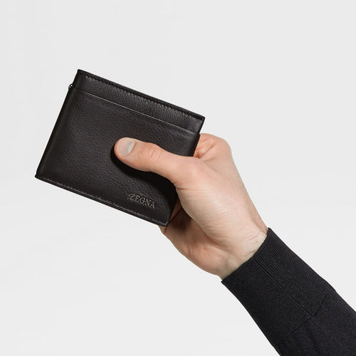 Load image into Gallery viewer, ZEGNA DARK BROWN SECONDSKIN BILLFOLD WALLET
