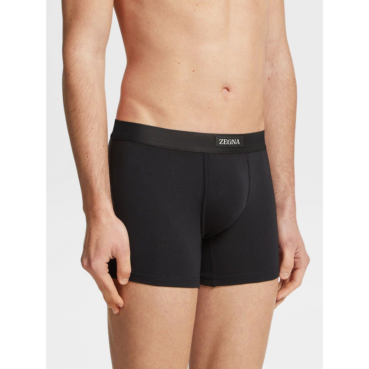 ZEGNA BLACK STRETCH MODAL BOXERS