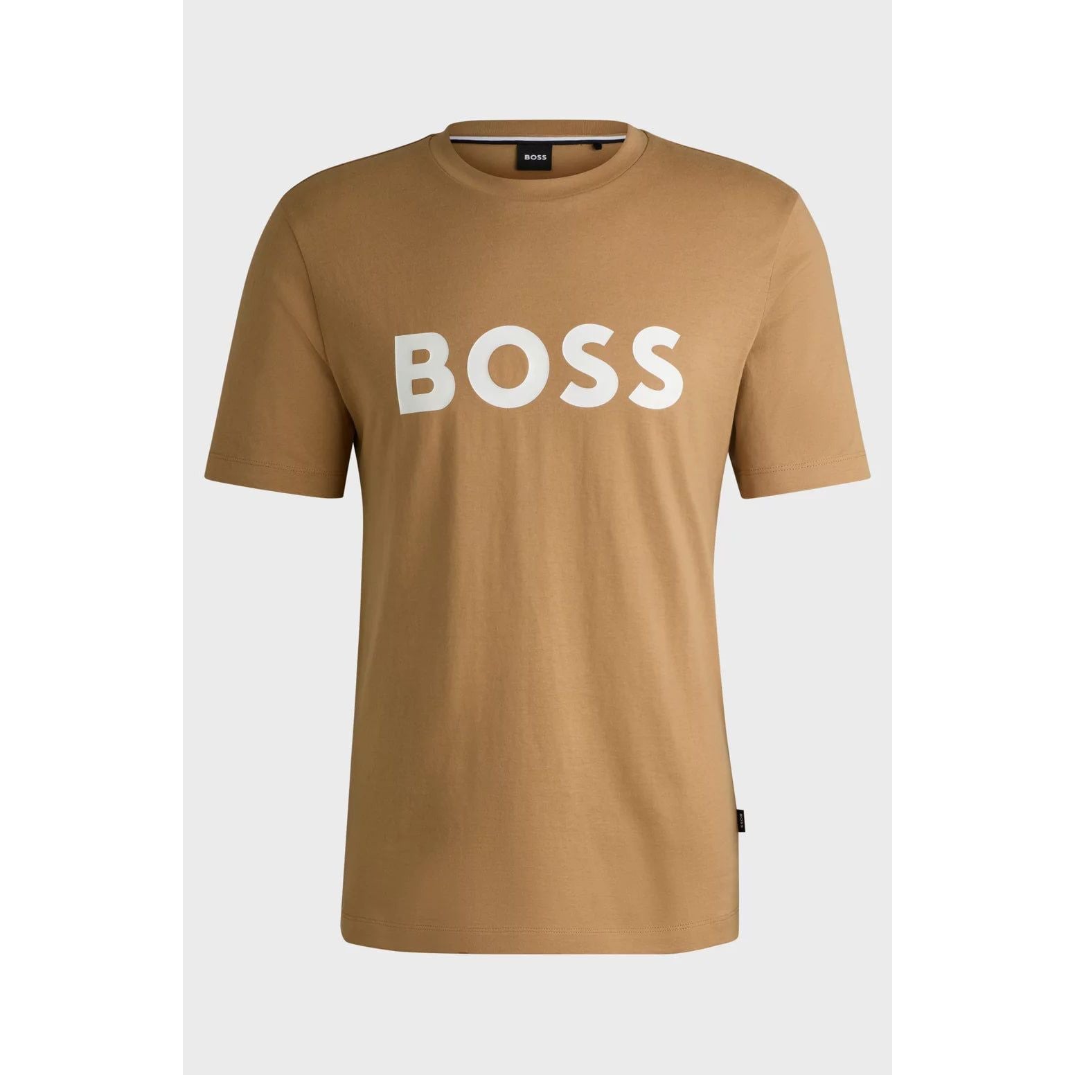 BOSS COTTON-JERSEY T-SHIRT WITH LOGO PRINT