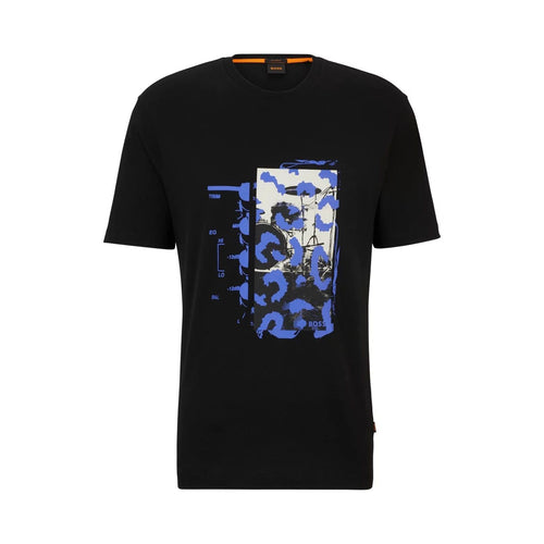 Load image into Gallery viewer, BOSS COTTON-JERSEY T-SHIRT WITH MUSIC-INSPIRED PRINT - Yooto
