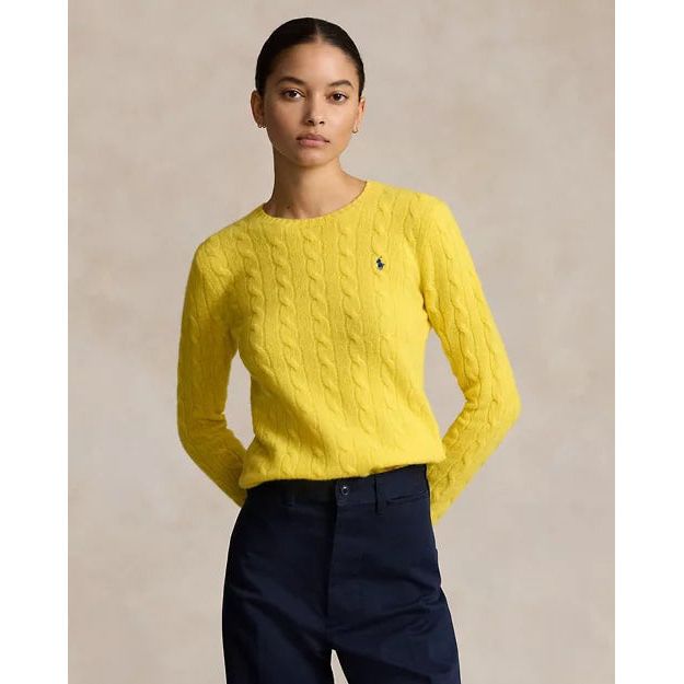 RALPH LAUREN Cable-Knit Wool-Cashmere Jumper