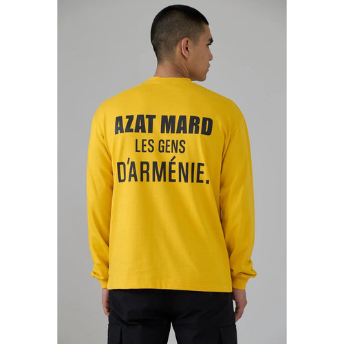 Load image into Gallery viewer, AZAT MARD YELLOW LES GENS LONG SLEEVE T-SHIRT - Yooto
