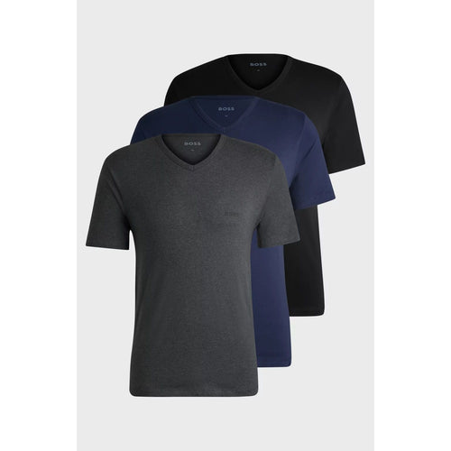 Load image into Gallery viewer, BOSS THREE-PACK OF V-NECK T-SHIRTS IN COTTON JERSEY
