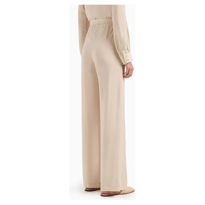 EMPORIO ARMANI PALAZZO TROUSERS IN A FLUID FABRIC - Yooto