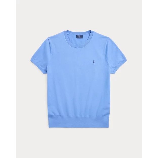 POLO RALPH LAUREN COTTON-BLEND SHORT-SLEEVE JUMPER - Yooto