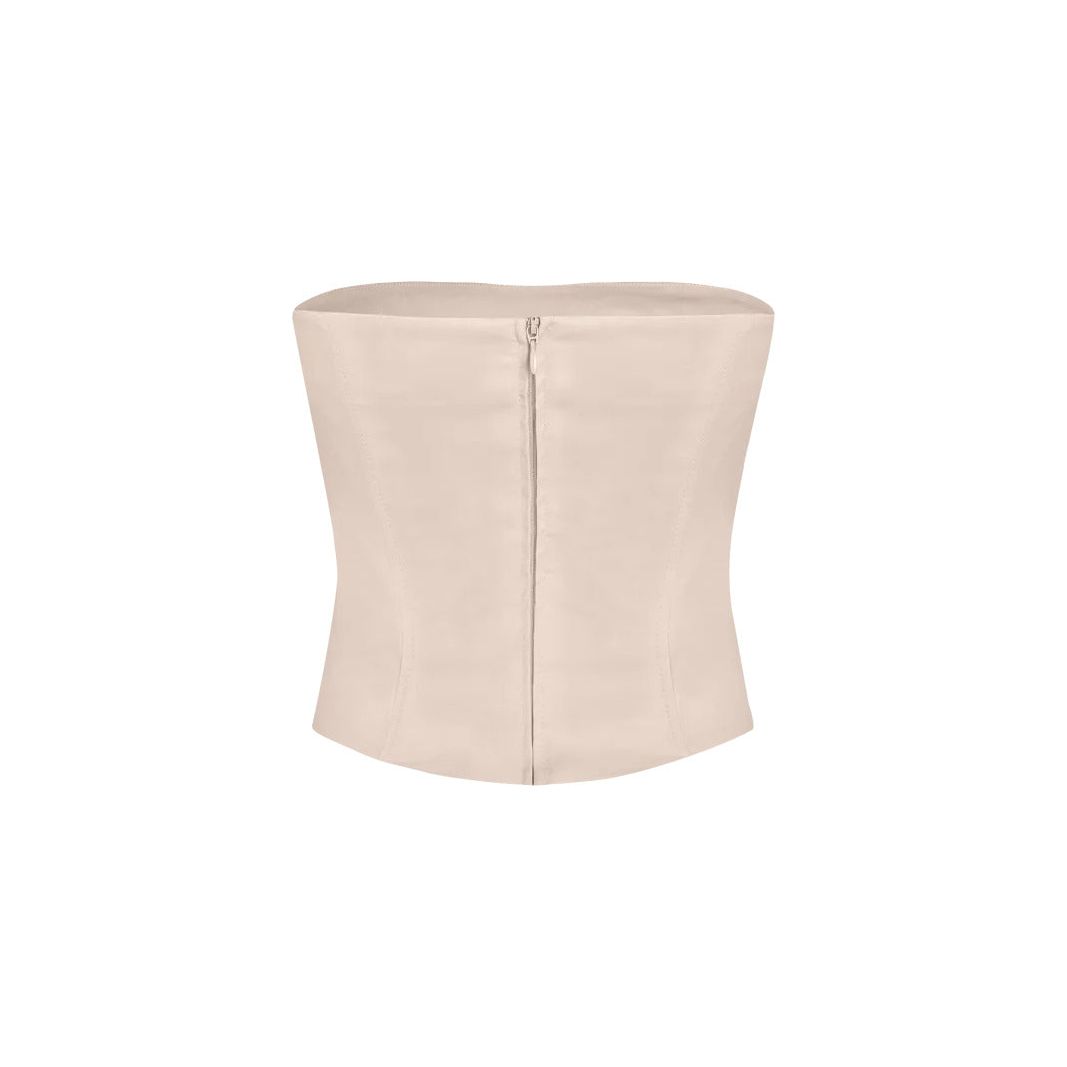 Antheia Wool Corset Top in Blush