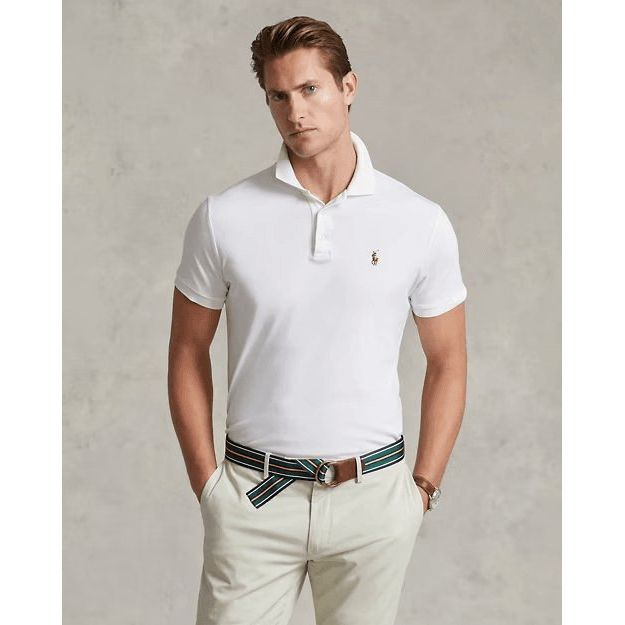 RALPH LAUREN Custom Slim Fit Soft Cotton Polo Shirt