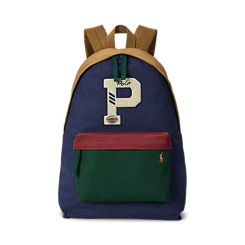 Load image into Gallery viewer, RALPH LAUREN Colour-Blocked Canvas Backpack
