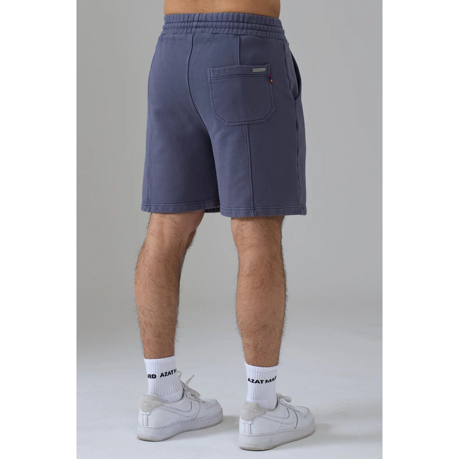 AZAT MARD LES GENS WASHED NAVY SHORTS