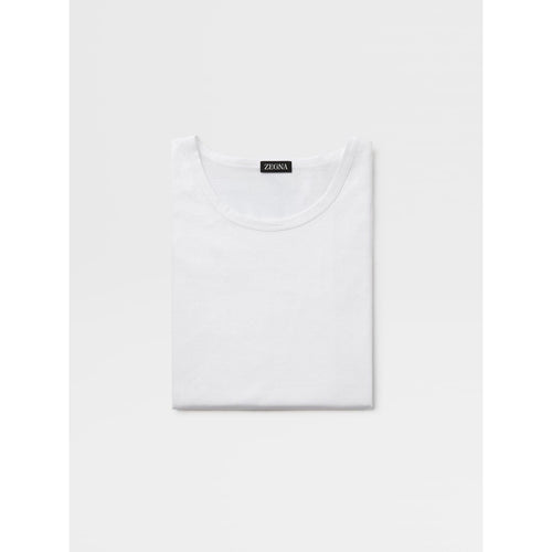 Load image into Gallery viewer, ZEGNA White Filoscozia Cotton Tank
