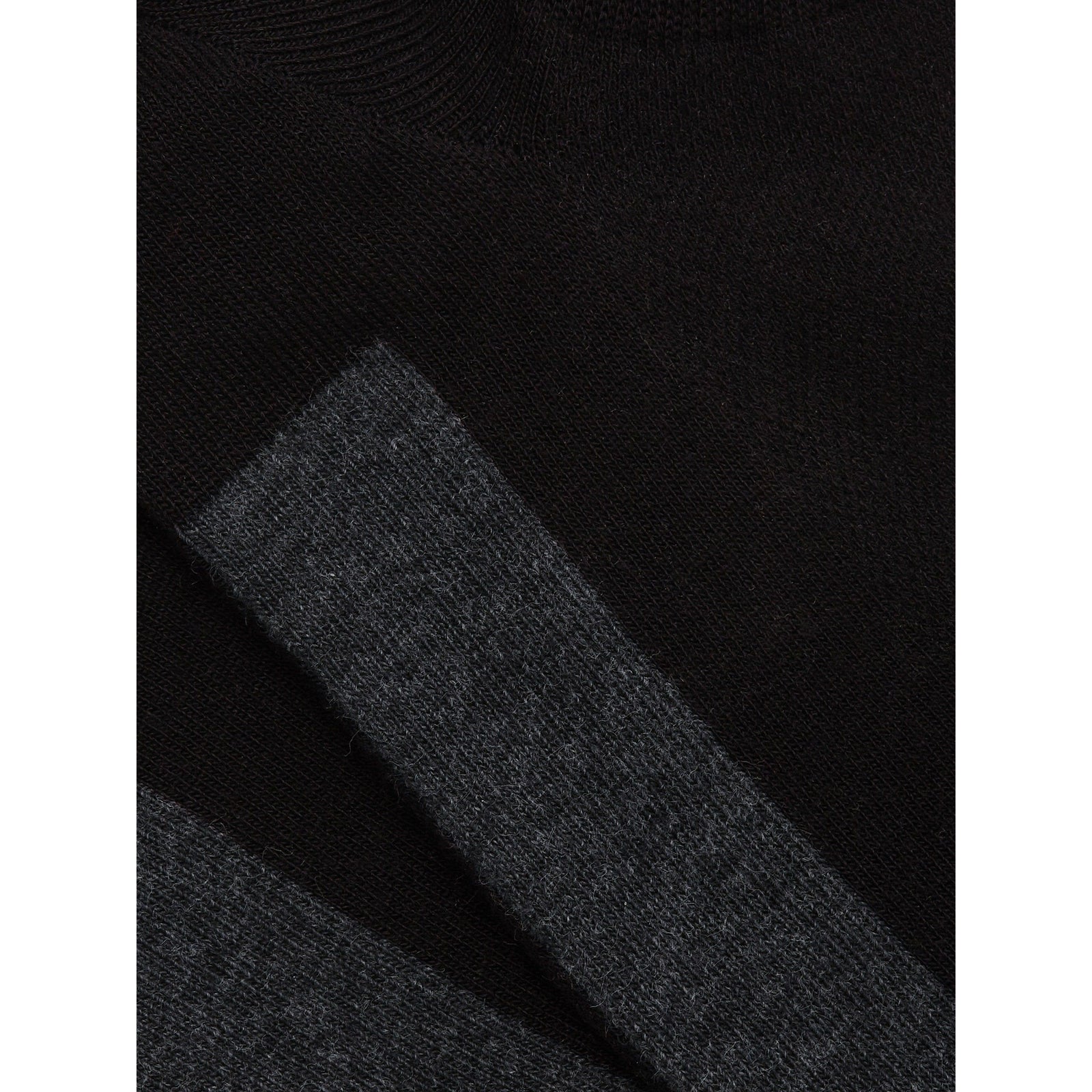 ZEGNA BLACK STRETCH LYOCELL BLEND SOCKS